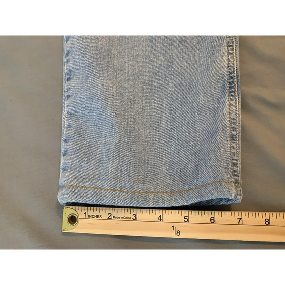 American Eagle Outfitters Jeans Mens 38x30 Blue Light Wash Straight Leg Classic - Picture 7 of 11